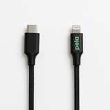 Black USB-C to Lightning Cable