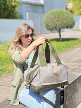 Lady's Weekend Handbag soft earth cork