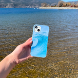 Powder Blue Big Wave iPhone 13 Mini Case
