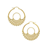 Iris Hoops Gold Medium