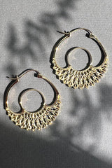 Iris Hoops Gold Small