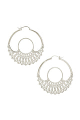 Iris Hoops Silver Large