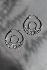 Iris Hoops Silver Small