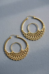 Iris Hoops Gold Large