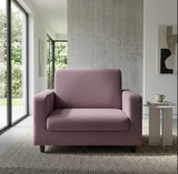 Anyseat 1-Seater Sofa Cover – Plain Purple Style Slipcover for Living Room Chair Protection