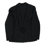 Superior Blazer - Large Black Wool Blend