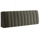 Anycozy Headboard Cover Dark Gray Short Plush Super Soft Smooth Quilted Velvet Bed Back Dust Protector Cover 200x70cm