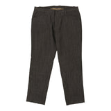 Hugo Boss Trousers - 36W 29L Brown Wool Blend