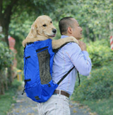 Anypet XL Blue Pet Carrier Backpack with Pockets – Travel & Driving Bag for Medium to Large Dogs