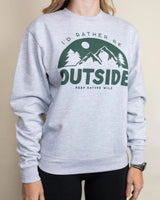 Be Outside Unisex Crewneck Sweatshirt | Heather Gray