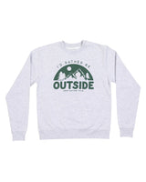 Be Outside Unisex Crewneck Sweatshirt | Heather Gray
