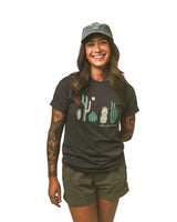 Cactus Friends Unisex Tee | Coal