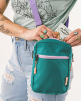 Crossbody Bag | Teal/Lavender