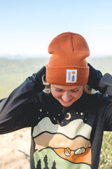 Evergreen Cuffed Beanie | Copper