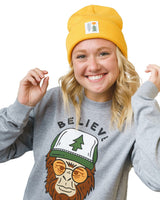 Evergreen Cuffed Beanie | Gold