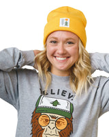 Evergreen Cuffed Beanie | Gold