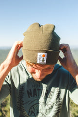 Evergreen Cuffed Beanie | Olive