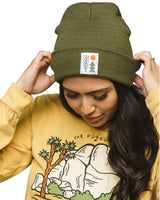 Evergreen Cuffed Beanie | Olive