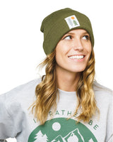 Evergreen Cuffed Beanie | Olive