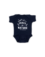 Force of Nature Baby Bodysuit | Navy