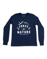 Force of Nature Youth Long Sleeve | Navy