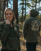Good in the Woods Unisex Pullover Hoodie | Olive
