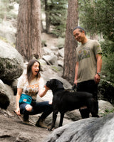Happy Tails on Trails Forest Unisex Tee | Natural