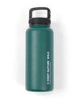 Insulated 32oz Water Bottle with Handle Clip | Forest