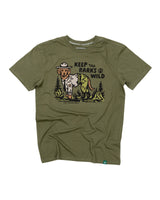 Keep the Barks Wild Unisex Tee | Olive