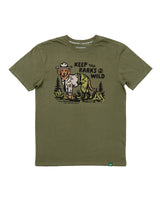 Keep the Barks Wild Unisex Tee | Olive