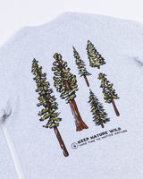 Nature Study Conifers Unisex Crewneck Sweatshirt | Ash