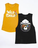 Pride Bear Unisex Muscle Tank | Coal
