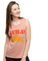 Sunset Chaser Muscle Tank | Rose