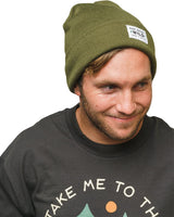 Twin Pines Cuffed Beanie | Olive