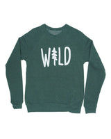 Wild Pine Crewneck Sweatshirt | Heather Forest