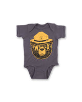 Wildbear Baby Bodysuit | Charcoal