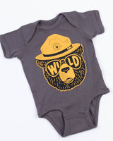 Wildbear Baby Bodysuit | Charcoal