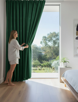Anydrape Green Velvet Blackout Curtains – High‑Quality Modern Luxury Drapes for Living Room, Bedroom & Dining Windows
