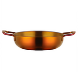Anygleam Stock Pot Rainbow no.3-L Stainless Steel HotPot Without Lid Single-Layer Cooking Soup Noodle Sea Food Home Kitchen Restaurant Tools
