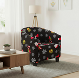 Anyseat Christmas Black Chair Cover – Dustproof Tub Slipcover for Home Décor