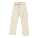 Emporio Armani Trousers - 25W UK 6 Cream Cotton