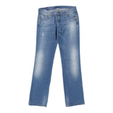 Sisley Jeans - 33W UK 12 Blue Cotton Blend