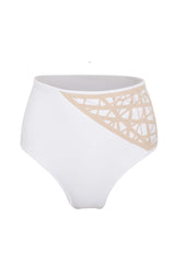 Lillian Full Coverage Bikini Bottom White