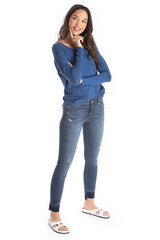 Long-Sleeve Tee - Organic Cotton - Blue