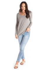 Long-Sleeve Tee - Organic Cotton - Grey