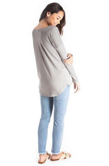 Long-Sleeve Tee - Organic Cotton - Grey