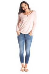 Long-Sleeve Tee - Organic Cotton - Pink