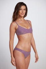 Jenna Classic Brief Bikini Bottom Lurex - Lilac