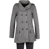 Unbranded Overcoat - Large Grey Polyester Blend