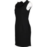 Derhy Midi Dress - Small Black Polyester